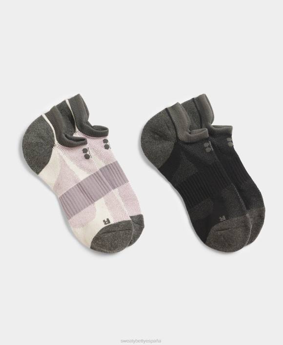 accesorios lirio blanco T28T314 paquete de 2 calcetines técnicos para correr mujer Sweaty Betty