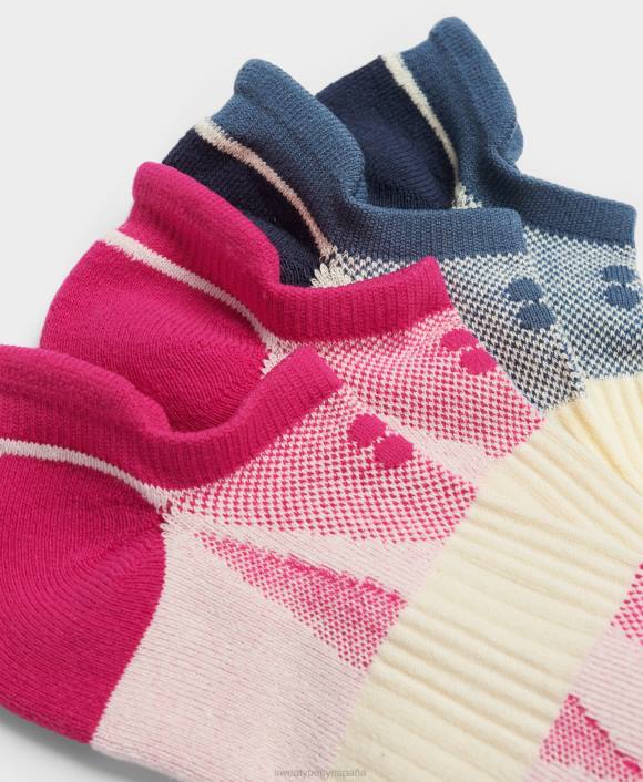 accesorios rosa remolacha T28T313 paquete de 2 calcetines técnicos para correr mujer Sweaty Betty