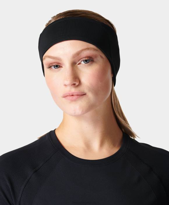 accesorios negro T28T683 calentadores de oídos therma run mujer Sweaty Betty