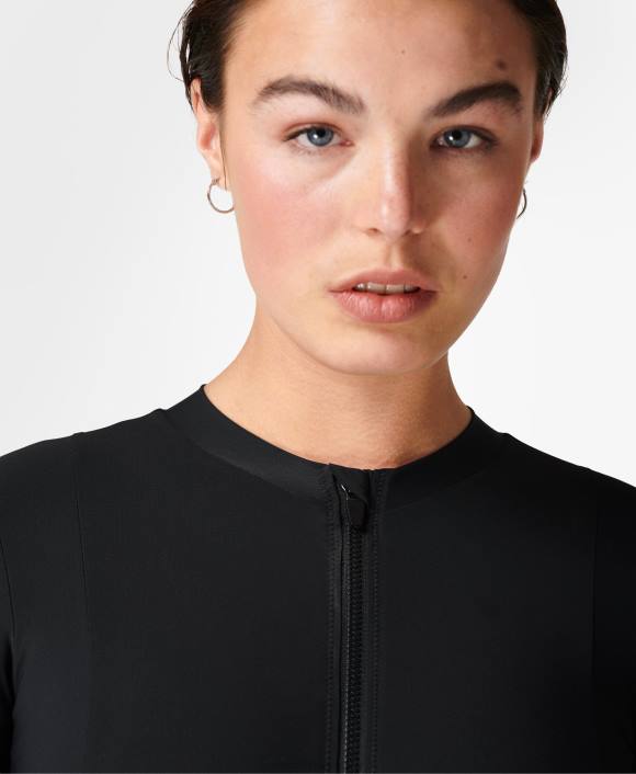 ropa negro un T28T878 traje de baño tidal xtra life manga larga mujer Sweaty Betty