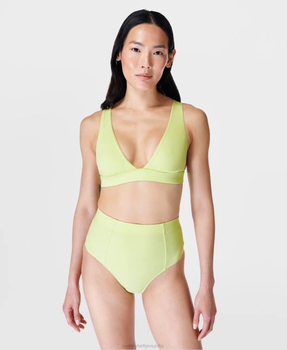 ropa pomelo verde T28T439 top de bikini península xtra life mujer Sweaty Betty