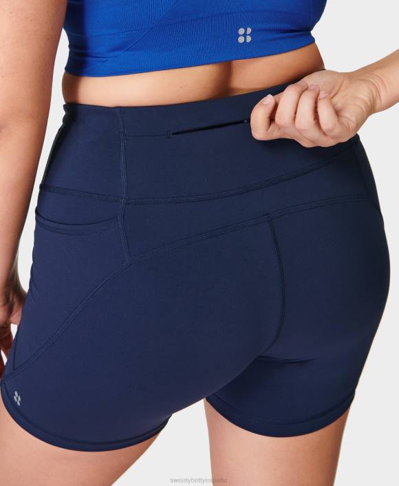 ropa Azul marino T28T674 pantalones cortos ciclistas de 4