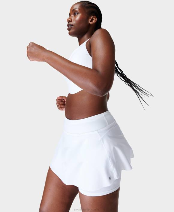 ropa blanco T28T677 falda pantalón para correr veloz mujer Sweaty Betty