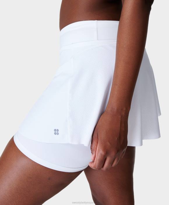 ropa blanco T28T677 falda pantalón para correr veloz mujer Sweaty Betty