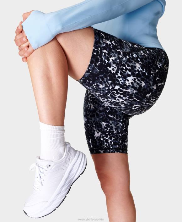 ropa estampado de moteados grises T28T562 pantalones cortos ciclistas de 9" mujer Sweaty Betty