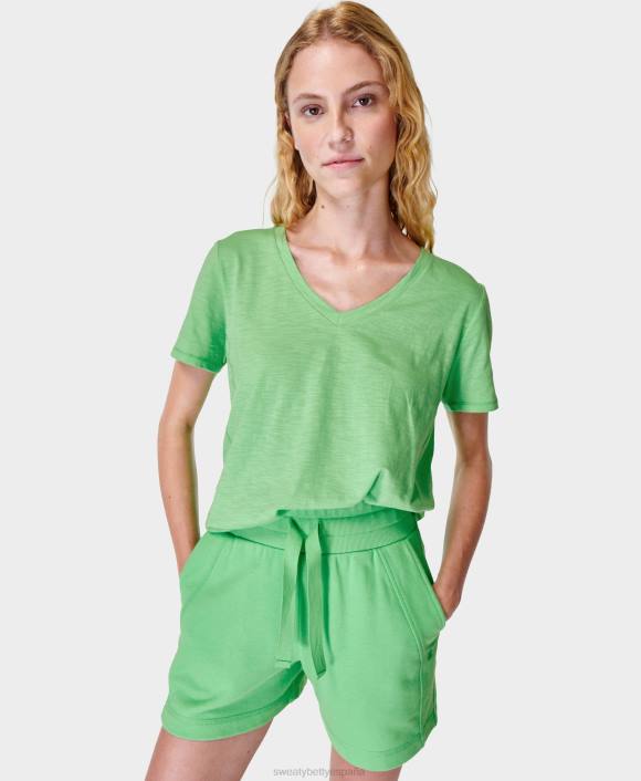 ropa irradiar verde T28T622 revivir pantalones cortos de cintura alta mujer Sweaty Betty