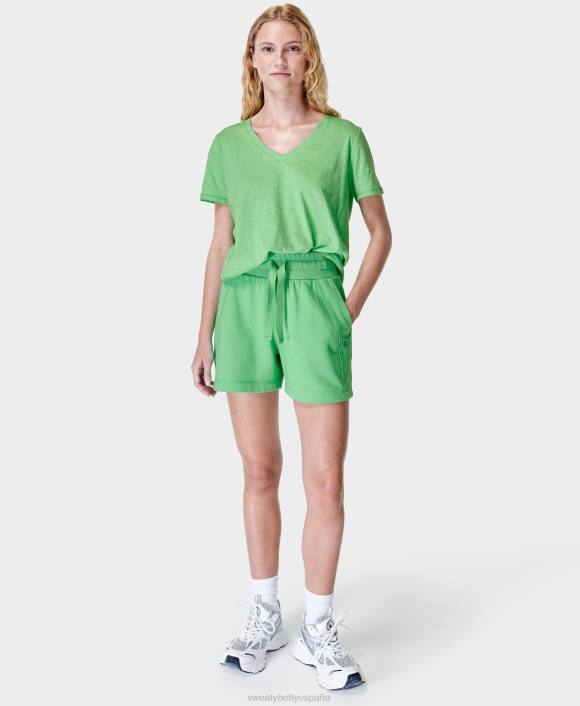 ropa irradiar verde T28T622 revivir pantalones cortos de cintura alta mujer Sweaty Betty