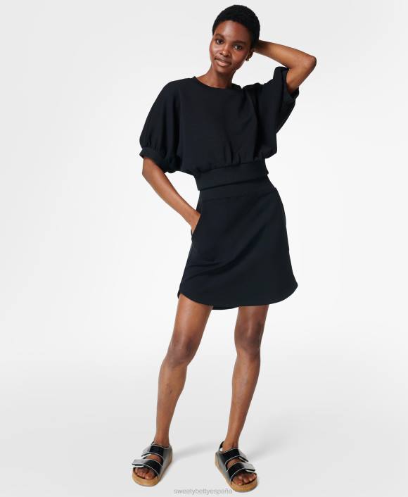 ropa negro T28T1092 minifalda sofía mujer Sweaty Betty
