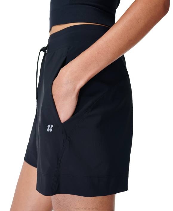 ropa negro T28T549 pantalones cortos de explorador mujer Sweaty Betty