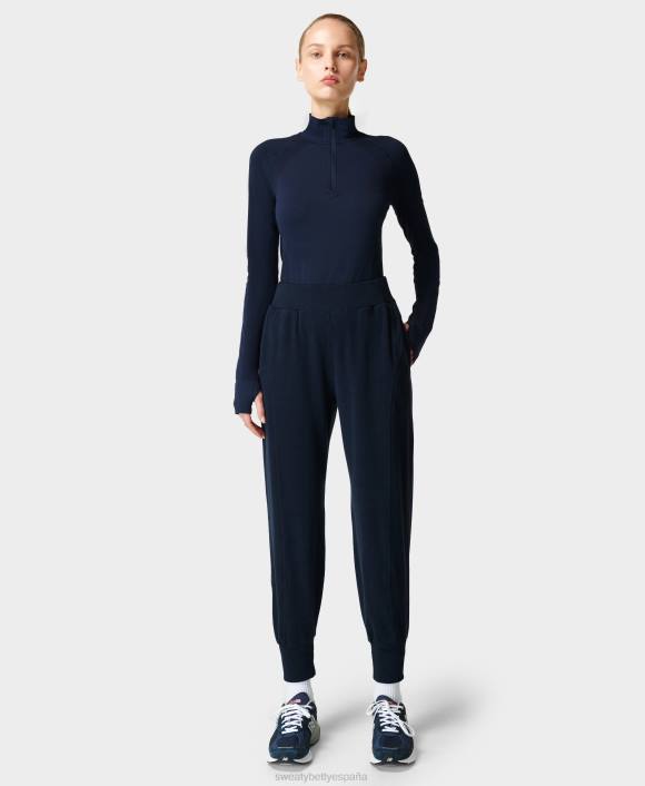ropa Azul marino T28T926 jogging de polar de lujo repose mujer Sweaty Betty