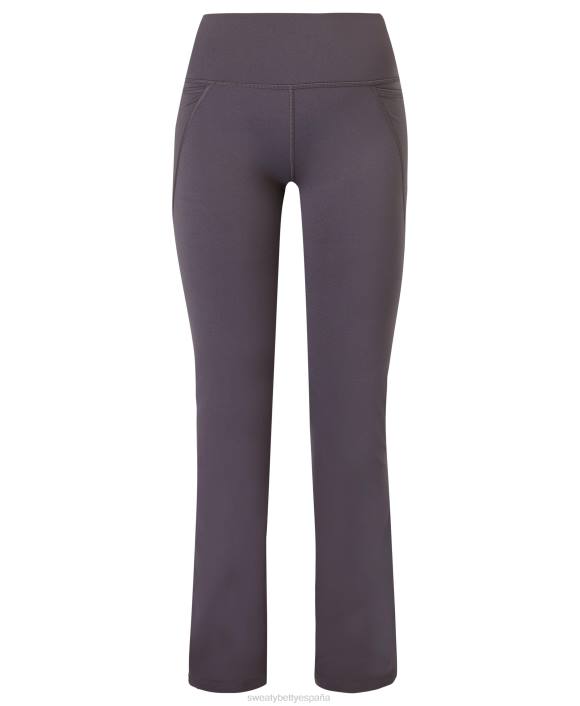 ropa gris urbano T28T189 pantalones deportivos con corte tipo bota mujer Sweaty Betty