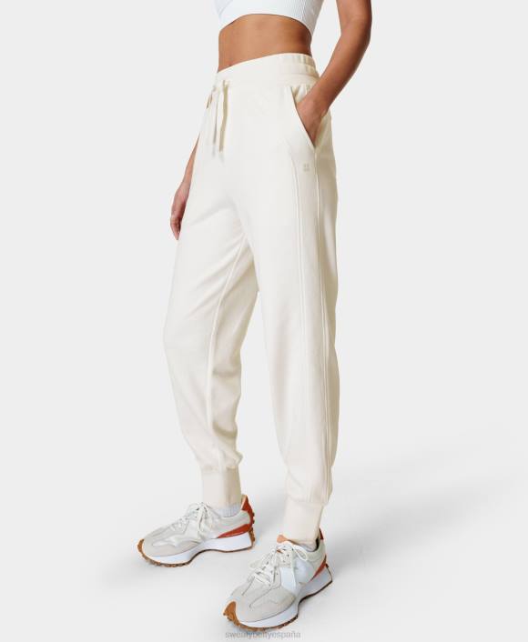 ropa lirio blanco T28T1002 jogger revive con puños mujer Sweaty Betty