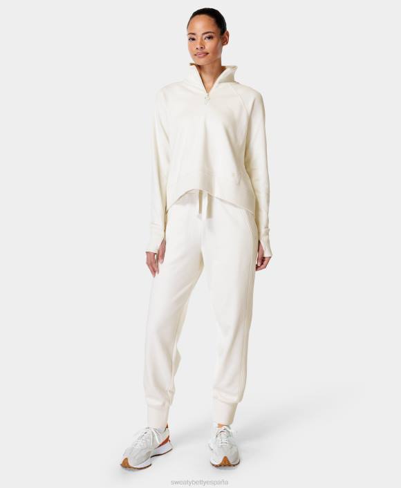 ropa lirio blanco T28T1002 jogger revive con puños mujer Sweaty Betty