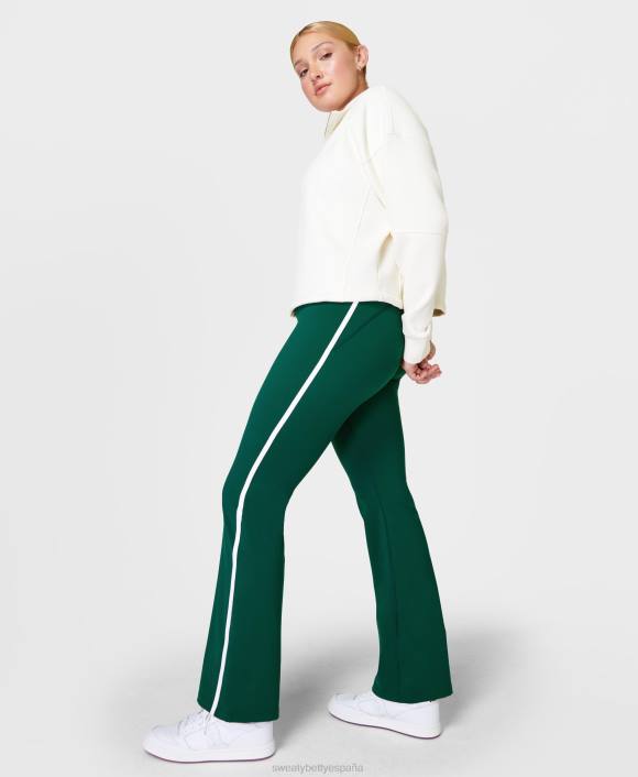 ropa verde retro T28T731 pantalones bootcut power contour mujer Sweaty Betty