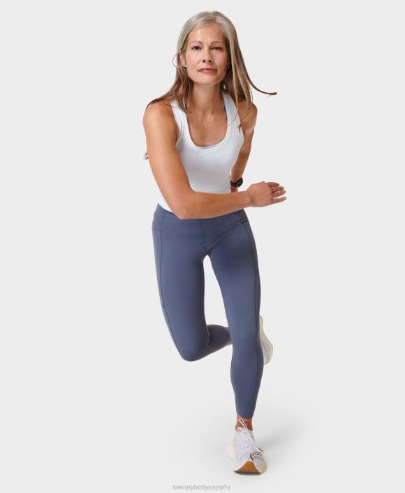 ropa azul infinito T28T199 leggings deportivos power ultrasculpt de talle alto 7/8 mujer Sweaty Betty
