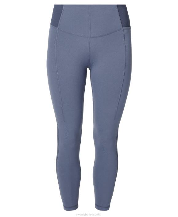 ropa azul infinito T28T286 Leggings de yoga 7/8 de canalé súper suaves mujer Sweaty Betty