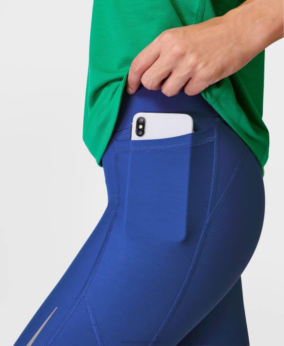 ropa azul relámpago T28T520 leggings para correr con iluminación de gravedad cero mujer Sweaty Betty