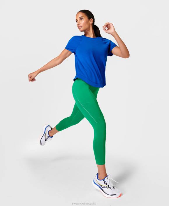 ropa electro verde T28T716 Leggings reflectantes para correr Therma Boost 2.0 7/8 mujer Sweaty Betty