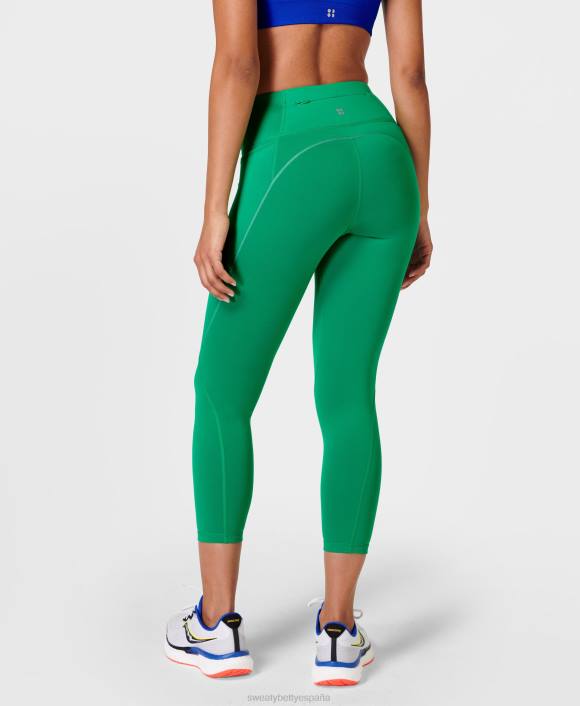 ropa electro verde T28T716 Leggings reflectantes para correr Therma Boost 2.0 7/8 mujer Sweaty Betty