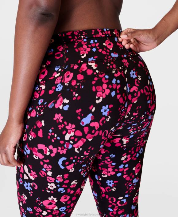ropa estampado animal floral rosa T28T14 leggings de entrenamiento power 7/8 mujer Sweaty Betty