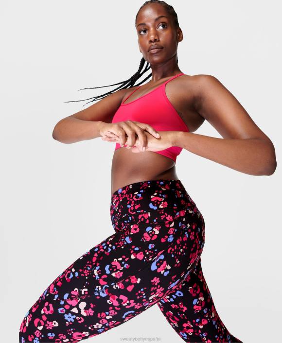 ropa estampado animal floral rosa T28T420 leggings deportivos cortos y potentes mujer Sweaty Betty