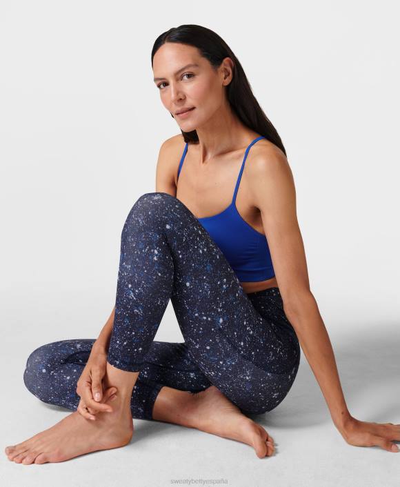 ropa estampado azul de múltiples motas T28T113 leggings de yoga 7/8 súper suaves mujer Sweaty Betty