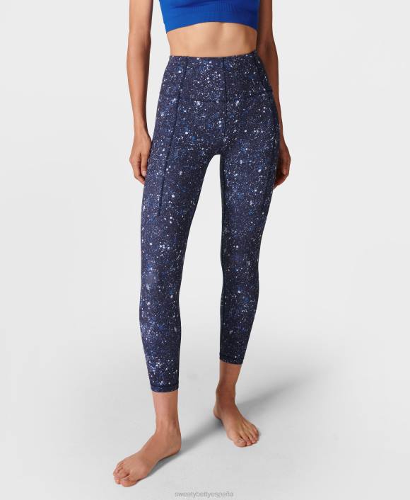 ropa estampado azul de múltiples motas T28T113 leggings de yoga 7/8 súper suaves mujer Sweaty Betty