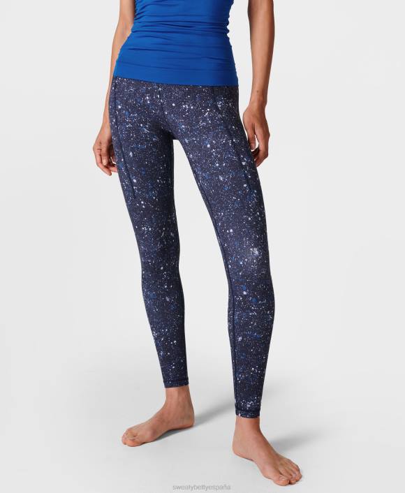 ropa estampado azul de múltiples motas T28T174 leggings de yoga súper suaves mujer Sweaty Betty