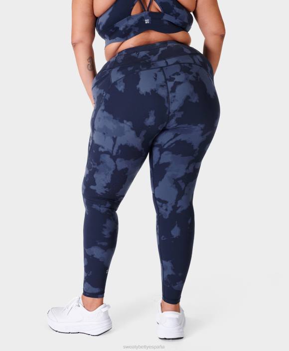 ropa estampado azul desvanecido T28T54 leggings de entrenamiento de potencia mujer Sweaty Betty