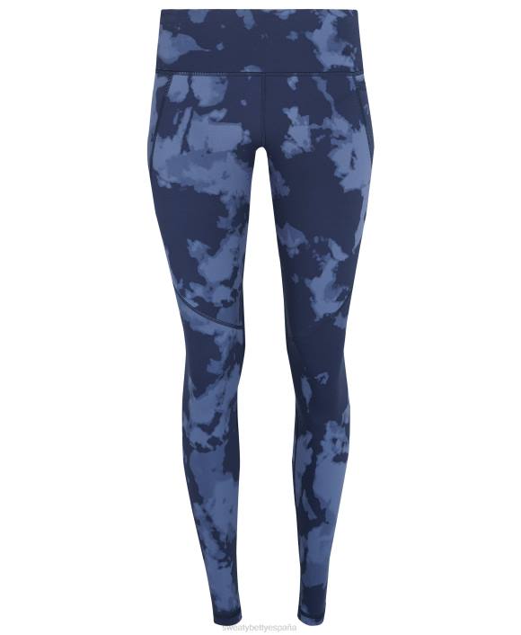 ropa estampado azul desvanecido T28T54 leggings de entrenamiento de potencia mujer Sweaty Betty