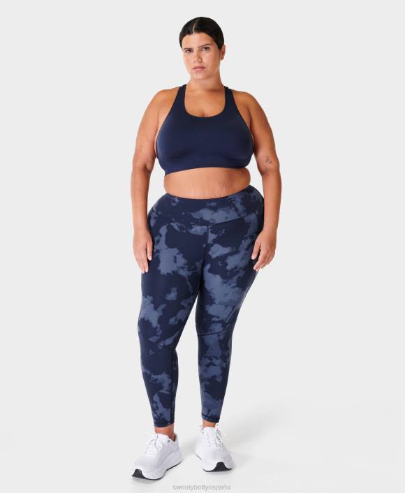 ropa estampado azul desvanecido T28T8 leggings de entrenamiento power 7/8 mujer Sweaty Betty