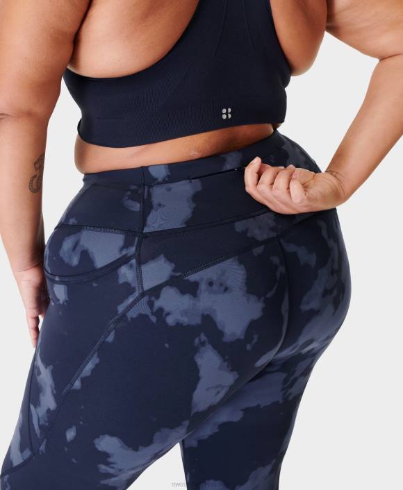 ropa estampado azul desvanecido T28T8 leggings de entrenamiento power 7/8 mujer Sweaty Betty