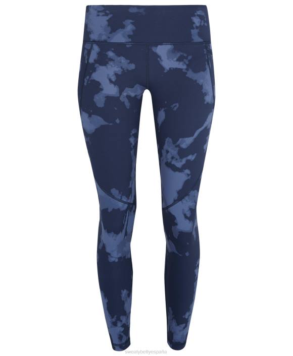 ropa estampado azul desvanecido T28T8 leggings de entrenamiento power 7/8 mujer Sweaty Betty