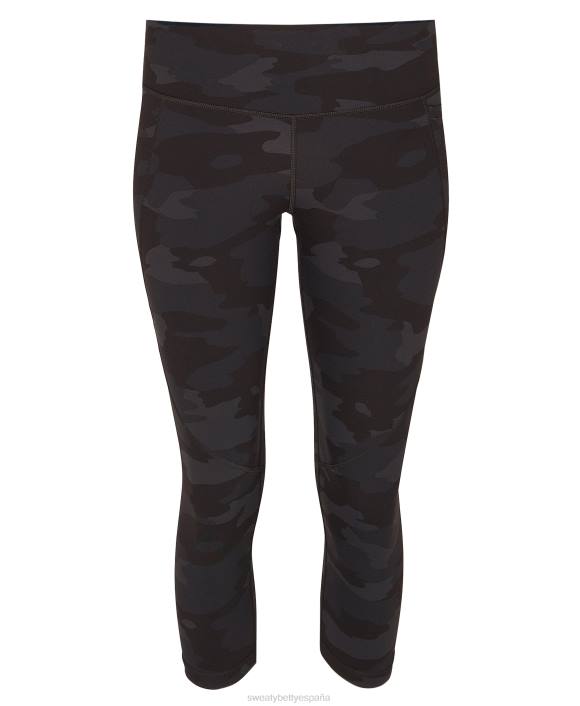 ropa estampado de camuflaje ultra negro T28T421 leggings deportivos cortos y potentes mujer Sweaty Betty