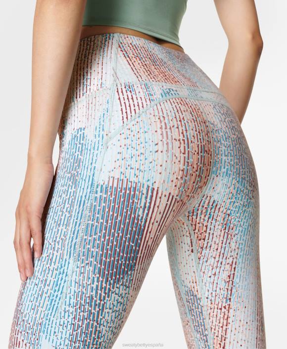 ropa estampado de ciudad azul T28T183 leggings de yoga súper suaves mujer Sweaty Betty