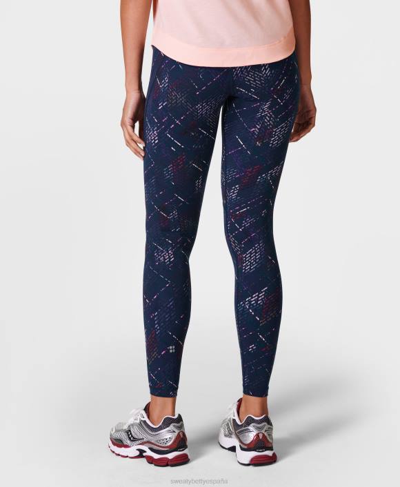 ropa estampado de cuadros azules deconstruidos T28T70 leggings de entrenamiento de potencia mujer Sweaty Betty