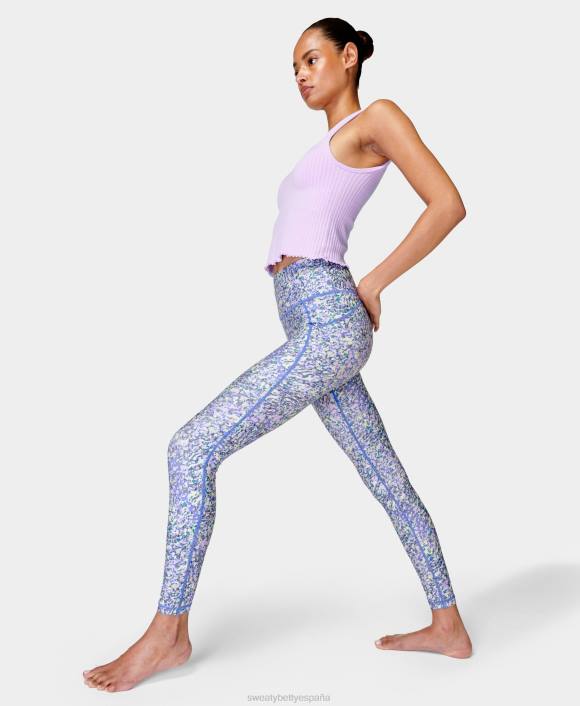 ropa estampado de guijarros morados T28T535 leggins todo el día mujer Sweaty Betty