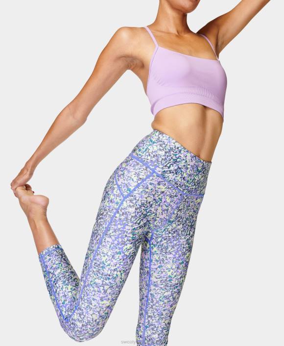 ropa estampado de guijarros morados T28T589 todo el día 7/8 leggings mujer Sweaty Betty