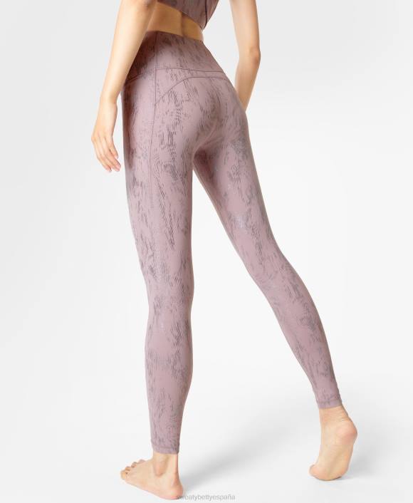 ropa estampado de lámina de fusión rosa T28T188 leggings de yoga súper suaves mujer Sweaty Betty