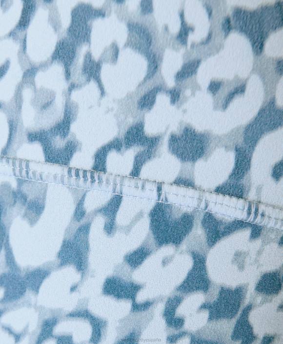 ropa estampado de leopardo de las nieves azul T28T169 leggings de yoga súper suaves mujer Sweaty Betty