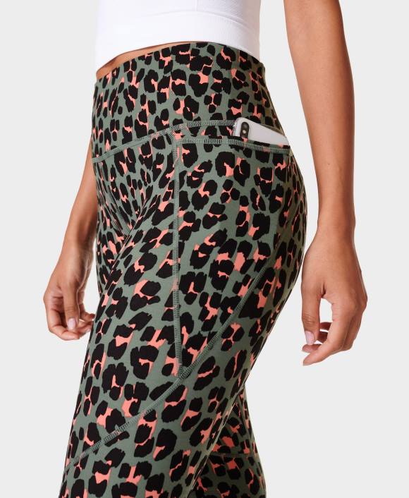ropa estampado de leopardo verde T28T78 leggings de entrenamiento de potencia mujer Sweaty Betty