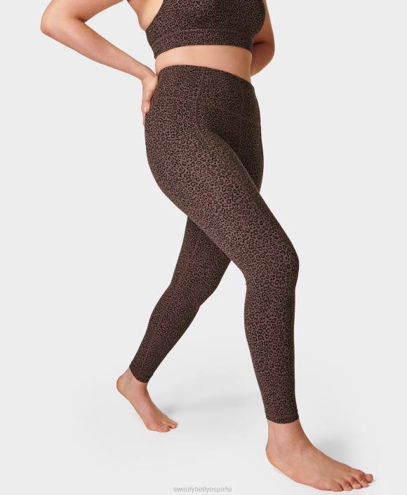 ropa estampado de marcas de leopardo marrón T28T181 leggings de yoga súper suaves mujer Sweaty Betty