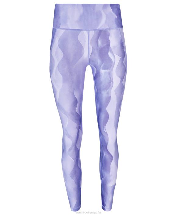 ropa estampado de ondas vintage morado T28T590 todo el día 7/8 leggings mujer Sweaty Betty