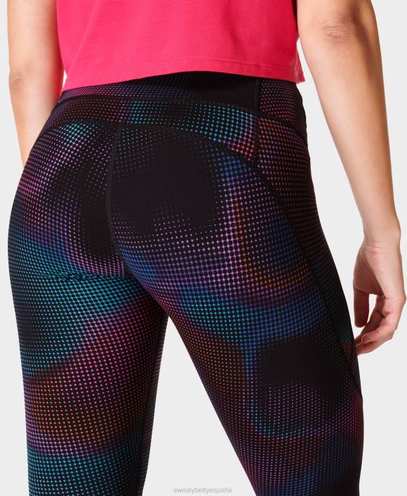 ropa estampado de puntos degradados negros T28T58 leggings de entrenamiento de potencia mujer Sweaty Betty