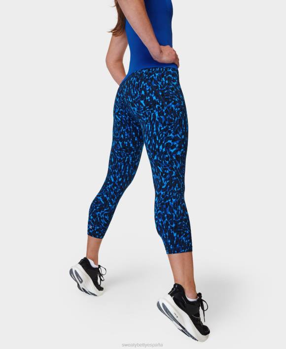 ropa estampado de remolinos de animales azules T28T419 leggings deportivos cortos y potentes mujer Sweaty Betty