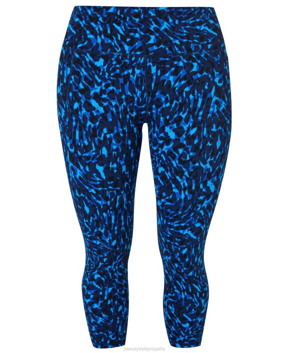 ropa estampado de remolinos de animales azules T28T419 leggings deportivos cortos y potentes mujer Sweaty Betty