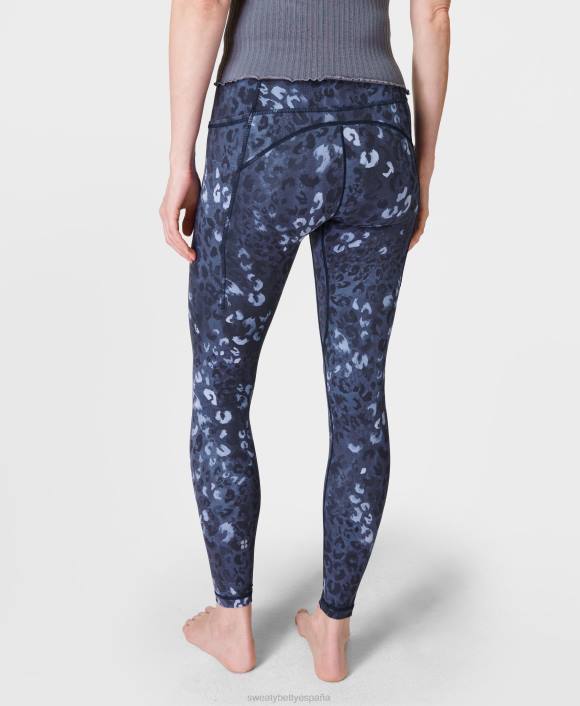 ropa estampado de sombra de leopardo azul T28T176 leggings de yoga súper suaves mujer Sweaty Betty