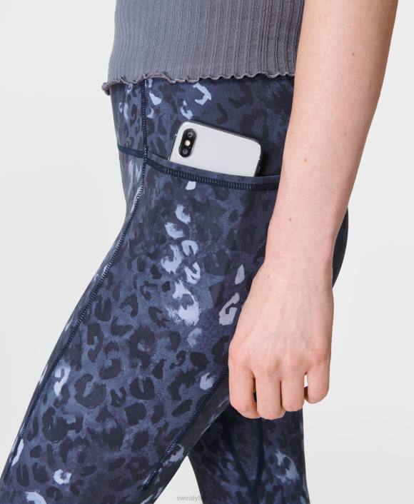 ropa estampado de sombra de leopardo azul T28T176 leggings de yoga súper suaves mujer Sweaty Betty
