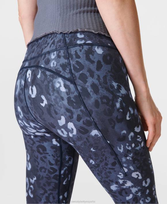 ropa estampado de sombra de leopardo azul T28T176 leggings de yoga súper suaves mujer Sweaty Betty