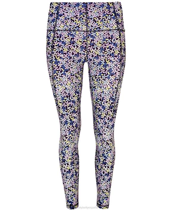 ropa estampado de sombras florales violetas T28T114 leggings de yoga 7/8 súper suaves mujer Sweaty Betty